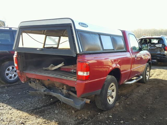 1FTYR10D16PA78160 - 2006 FORD RANGER MAROON photo 4