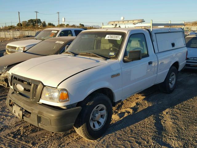 1FTYR10D87PA57873 - 2007 FORD RANGER WHITE photo 2