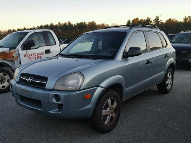 KM8JM12B46U291340 - 2006 HYUNDAI TUCSON GL BLUE photo 2