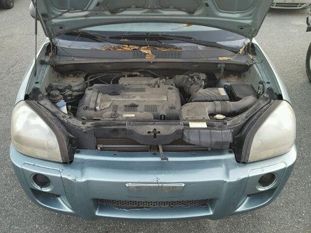 KM8JM12B46U291340 - 2006 HYUNDAI TUCSON GL BLUE photo 7