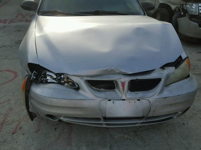 1G2NF52E93M730128 - 2003 PONTIAC GRAND AM S SILVER photo 9