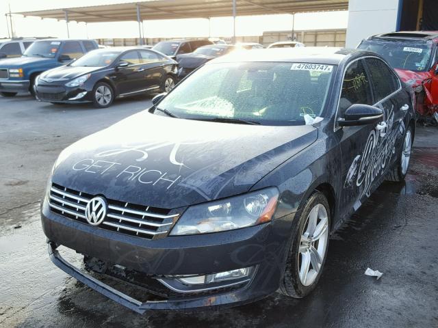 1VWBM7A33CC023559 - 2012 VOLKSWAGEN PASSAT SE CHARCOAL photo 2