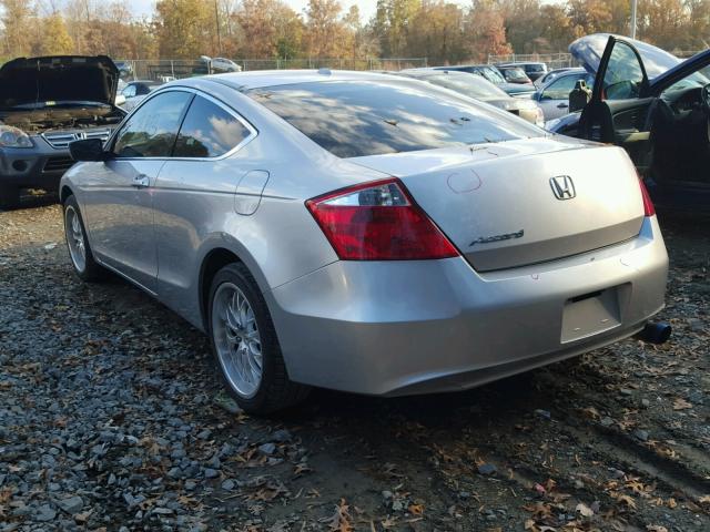 1HGCS12838A005720 - 2008 HONDA ACCORD EXL SILVER photo 3