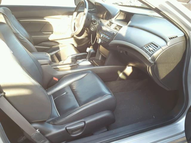 1HGCS12838A005720 - 2008 HONDA ACCORD EXL SILVER photo 5