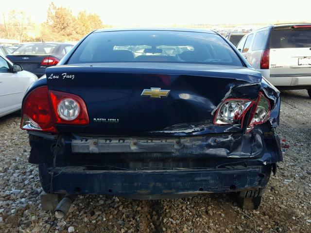 1G1ZH57B794153378 - 2009 CHEVROLET MALIBU 1LT BLUE photo 10