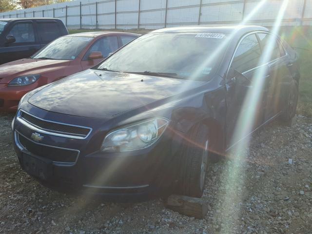 1G1ZH57B794153378 - 2009 CHEVROLET MALIBU 1LT BLUE photo 2