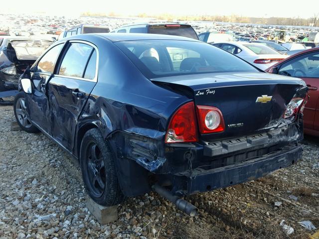 1G1ZH57B794153378 - 2009 CHEVROLET MALIBU 1LT BLUE photo 3