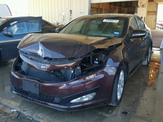 5XXGN4A79DG150549 - 2013 KIA OPTIMA EX BURGUNDY photo 2