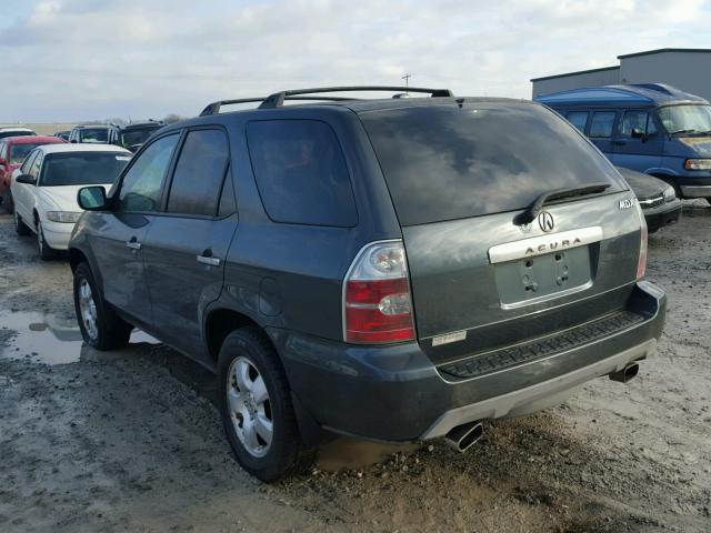 2HNYD18275H551526 - 2005 ACURA MDX GREEN photo 3