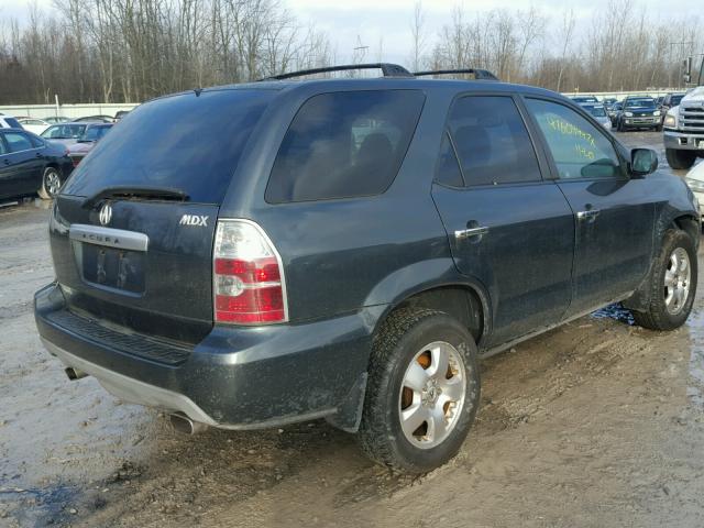 2HNYD18275H551526 - 2005 ACURA MDX GREEN photo 4