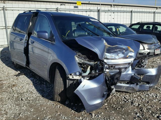 5FNRL38767B009833 - 2007 HONDA ODYSSEY EX BLUE photo 1