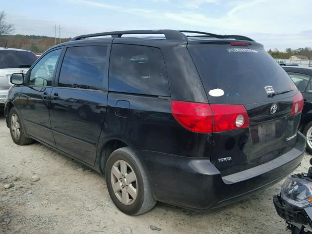 5TDZK23C28S198740 - 2008 TOYOTA SIENNA CE BLACK photo 3