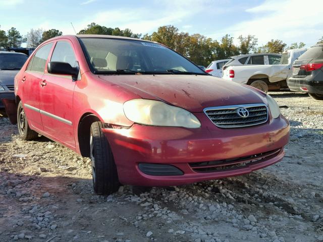 JTDBR32E960087589 - 2006 TOYOTA COROLLA CE RED photo 1