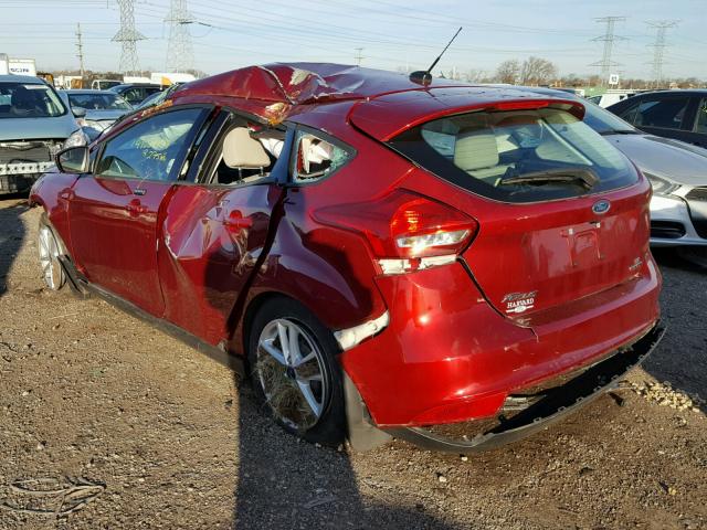 1FADP3K21GL314218 - 2016 FORD FOCUS SE RED photo 3