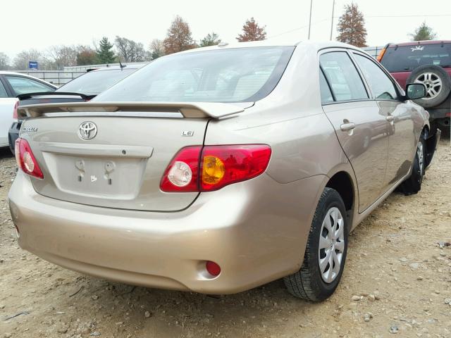 1NXBU40E59Z014462 - 2009 TOYOTA COROLLA BA GOLD photo 4