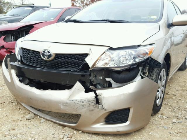 1NXBU40E59Z014462 - 2009 TOYOTA COROLLA BA GOLD photo 9