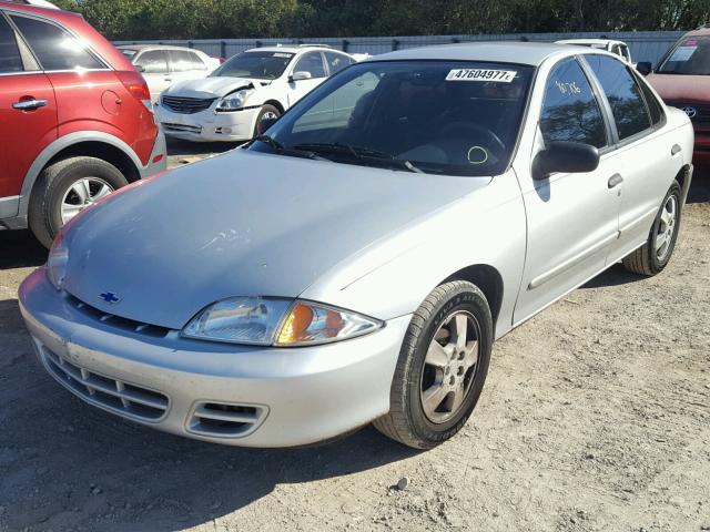 1G1JF524727188650 - 2002 CHEVROLET CAVALIER L SILVER photo 2