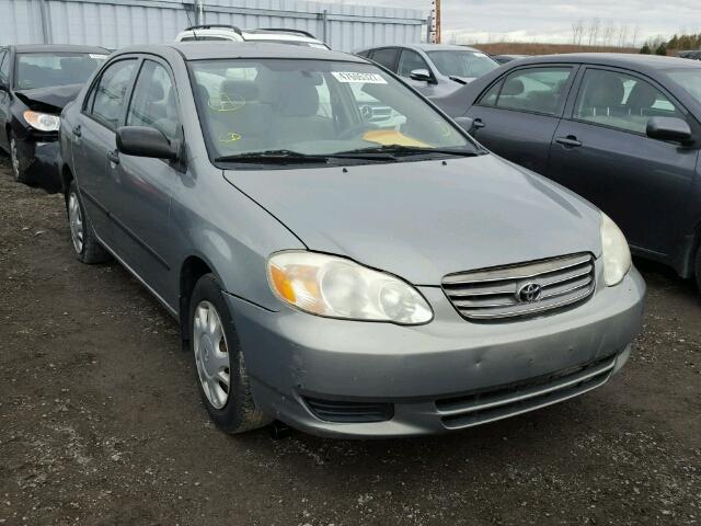 2T1BR32E83C757148 - 2003 TOYOTA COROLLA CE GRAY photo 1