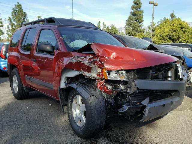 5N1AN08U05C612519 - 2005 NISSAN XTERRA OFF RED photo 1