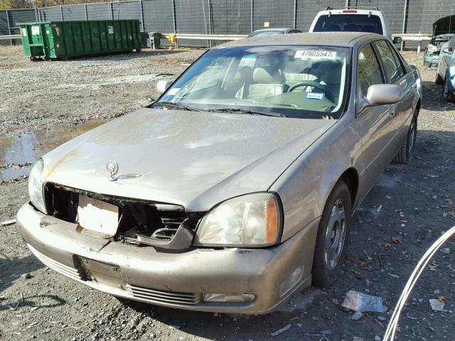 1G6KD54Y0YU348558 - 2000 CADILLAC DEVILLE GRAY photo 2