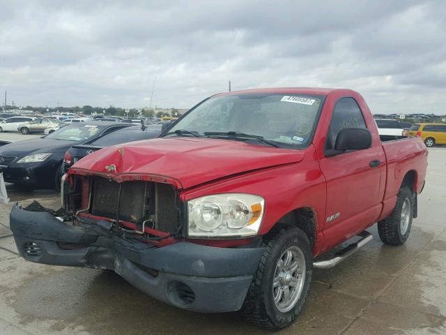 1D7HA16K68J204408 - 2008 DODGE RAM 1500 S RED photo 2