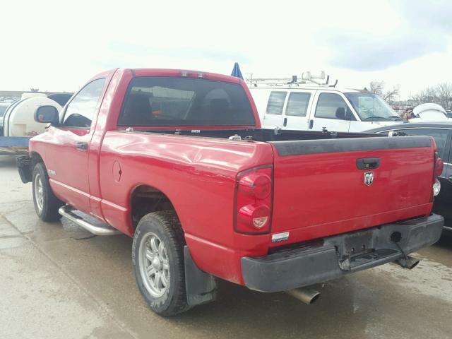 1D7HA16K68J204408 - 2008 DODGE RAM 1500 S RED photo 3