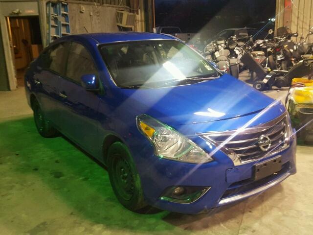 3N1CN7AP8FL871830 - 2015 NISSAN VERSA S BLUE photo 1