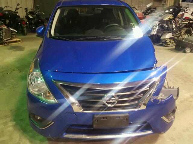 3N1CN7AP8FL871830 - 2015 NISSAN VERSA S BLUE photo 9