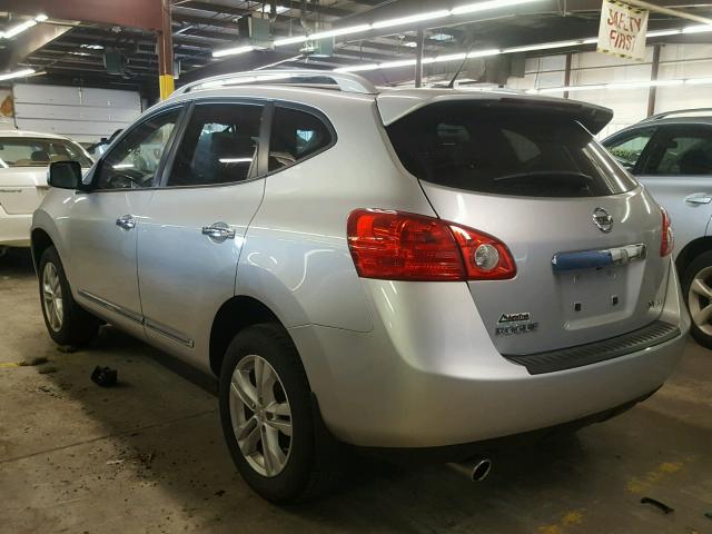 JN8AS5MVXCW717397 - 2012 NISSAN ROGUE S SILVER photo 3