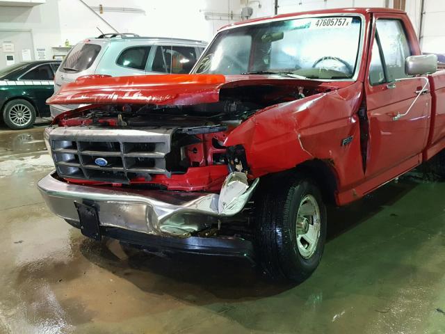 1FTEF15H7TLB28943 - 1996 FORD F150 RED photo 9