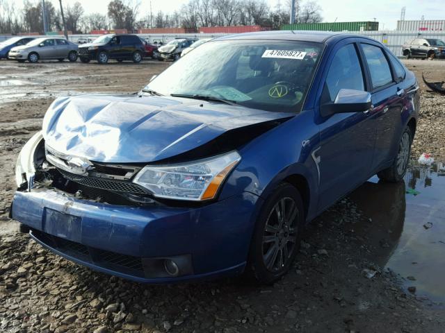 1FAHP37NX9W142003 - 2009 FORD FOCUS SEL BLUE photo 2