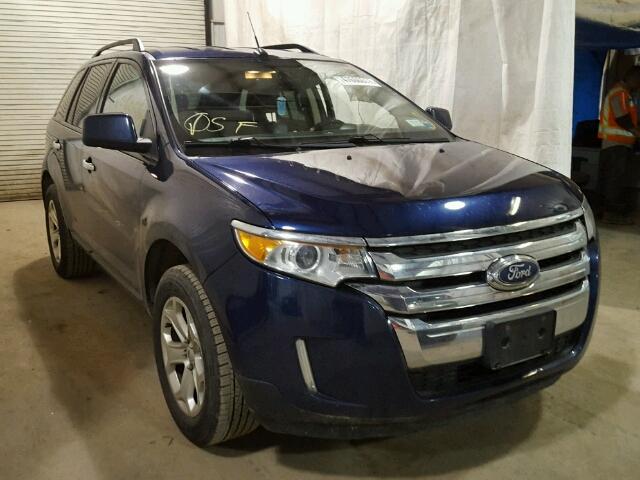 2FMDK4JC7BBA21288 - 2011 FORD EDGE SEL BLUE photo 1