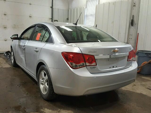 1G1PC5SB6D7199532 - 2013 CHEVROLET CRUZE LT SILVER photo 3