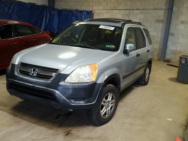 JHLRD78832C035327 - 2002 HONDA CR-V EX ვერცხლისფერი ფოტო 2