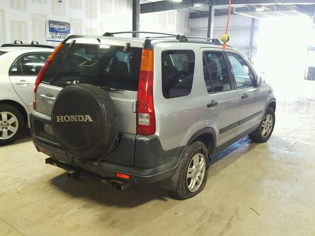 JHLRD78832C035327 - 2002 HONDA CR-V EX SILVER photo 4