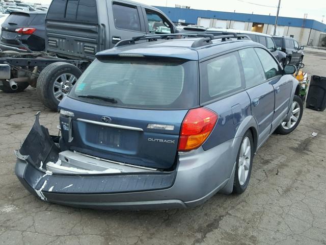 4S4BP62C757356776 - 2005 SUBARU LEGACY OUT BLUE photo 4