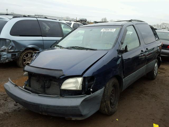 4T3ZF19C23U550468 - 2003 TOYOTA SIENNA CE BLUE photo 2