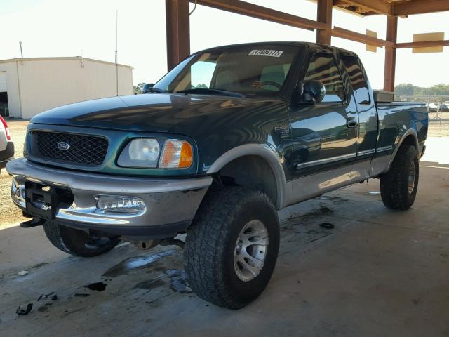 1FTRX18L0WNA91645 - 1998 FORD F150 GREEN photo 2