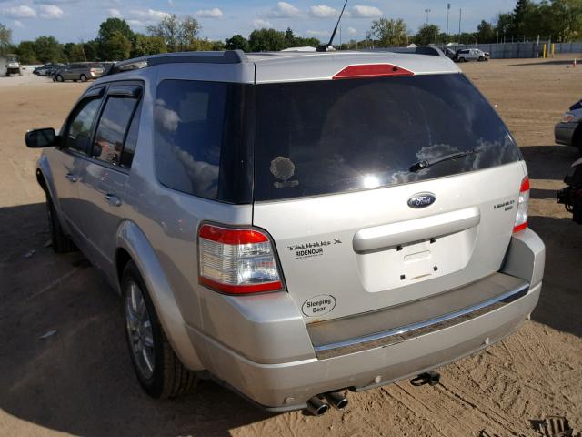 1FMDK06W08GA40763 - 2008 FORD TAURUS X L SILVER photo 3