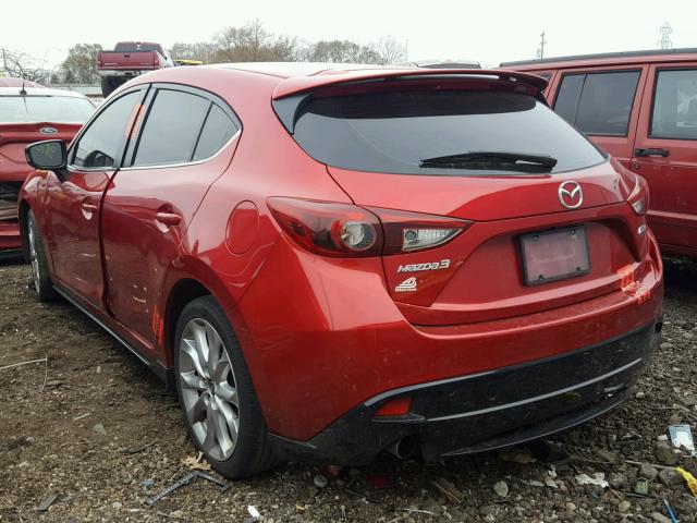 JM1BM1M34E1101681 - 2014 MAZDA 3 GRAND TO RED photo 3