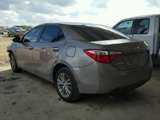 5YFBURHEXFP229818 - 2015 TOYOTA COROLLA L GRAY photo 3