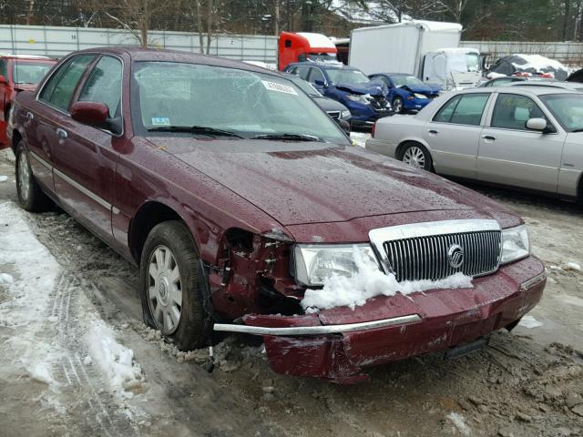 2MEFM75W05X666285 - 2005 MERCURY GRAND MARQ MAROON photo 1