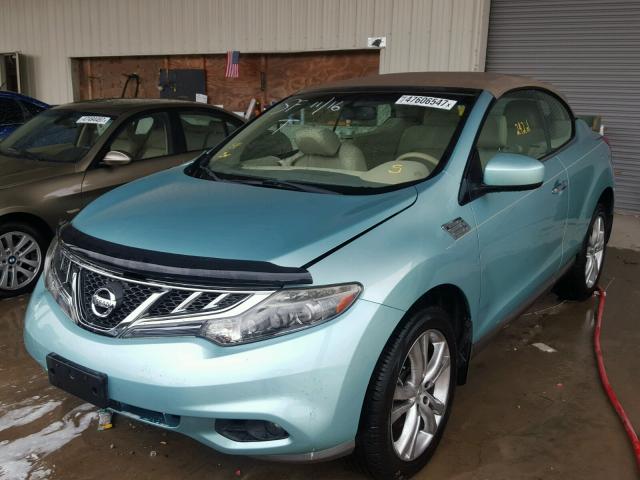 JN8AZ1FY6BW001235 - 2011 NISSAN MURANO CRO TEAL photo 2