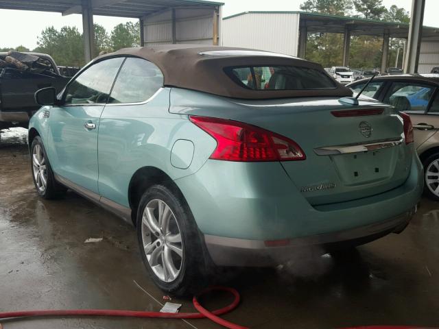 JN8AZ1FY6BW001235 - 2011 NISSAN MURANO CRO TEAL photo 3