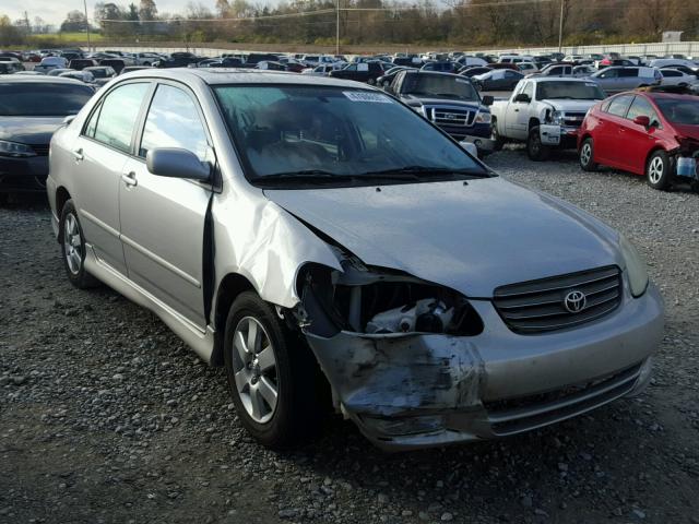 1NXBR32E04Z321376 - 2004 TOYOTA COROLLA CE SILVER photo 1