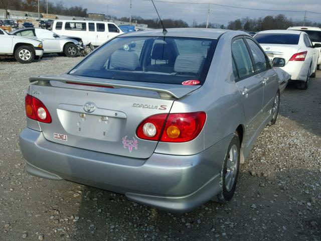 1NXBR32E04Z321376 - 2004 TOYOTA COROLLA CE SILVER photo 4