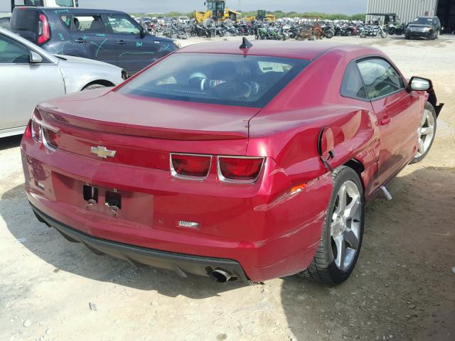 2G1FC1E31D9242813 - 2013 CHEVROLET CAMARO LT RED photo 4