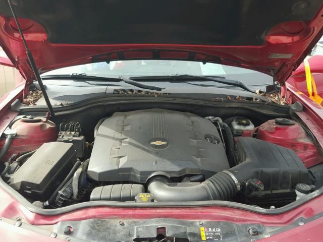 2G1FC1E31D9242813 - 2013 CHEVROLET CAMARO LT RED photo 7