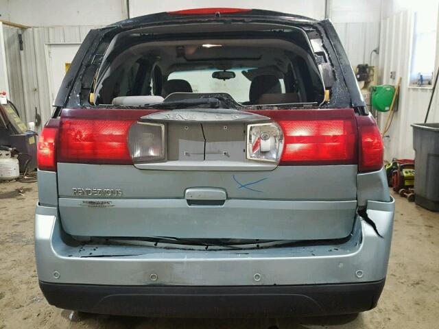 3G5DA03L16S522441 - 2006 BUICK RENDEZVOUS BLUE photo 9