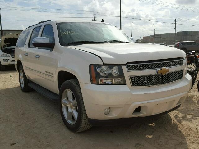 1GNSCKE02DR360819 - 2013 CHEVROLET SUBURBAN C WHITE photo 1